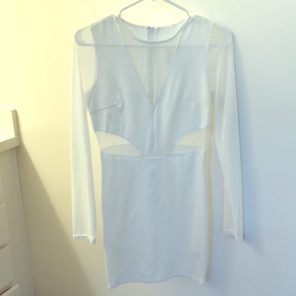 Sexy tight white dress